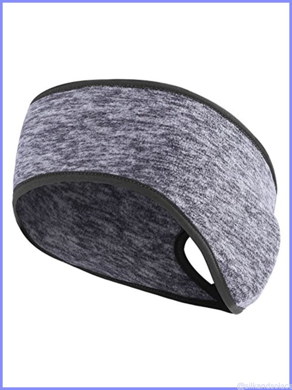 Fleece Ponytail Headband Ear Warmer Sports Wrap Running Sweatband